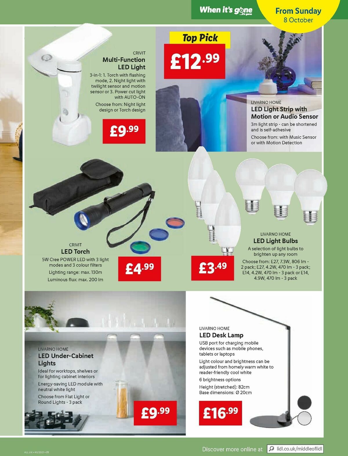 LIDL Offers from 5 October