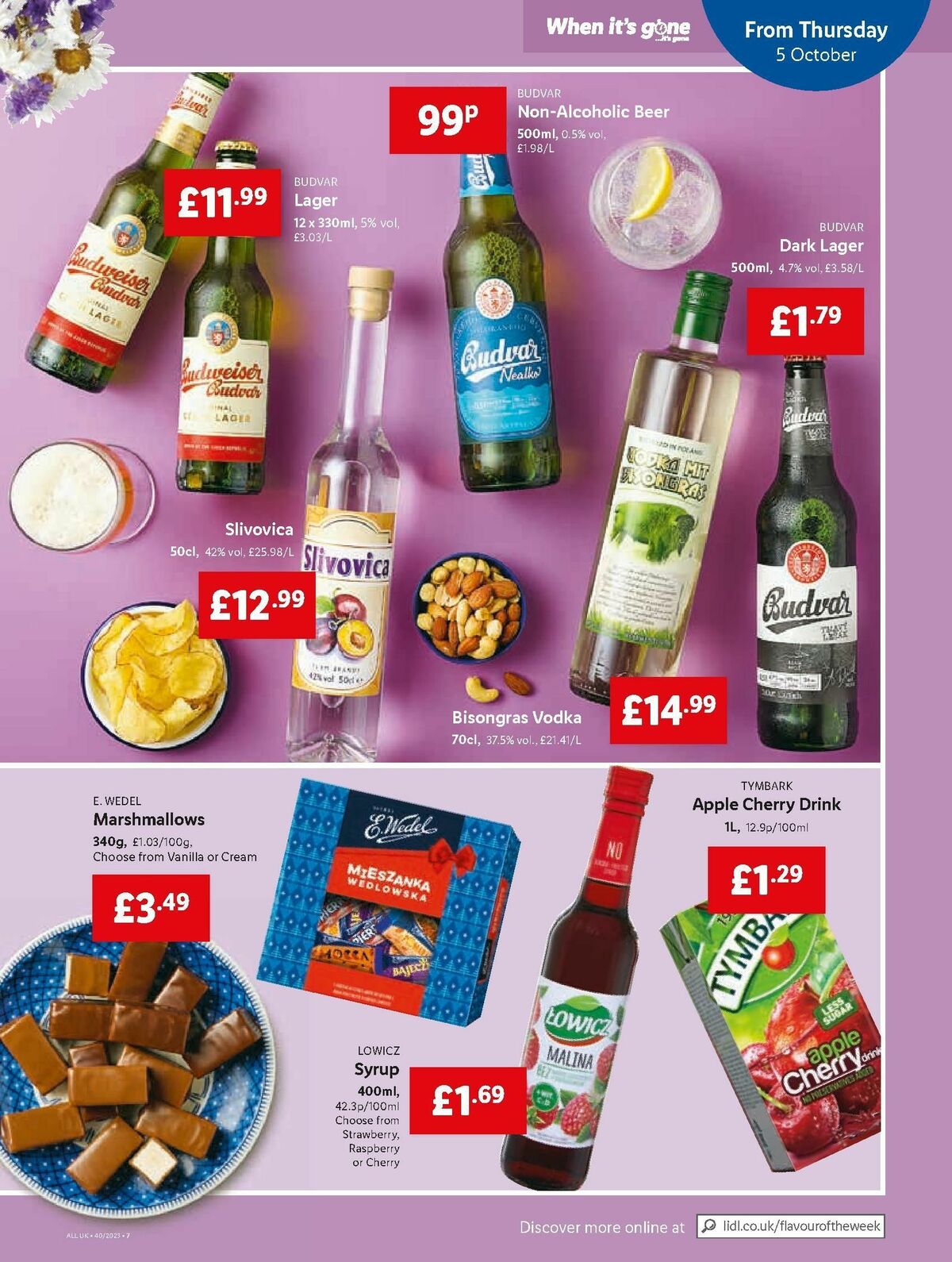 LIDL Offers from 5 October