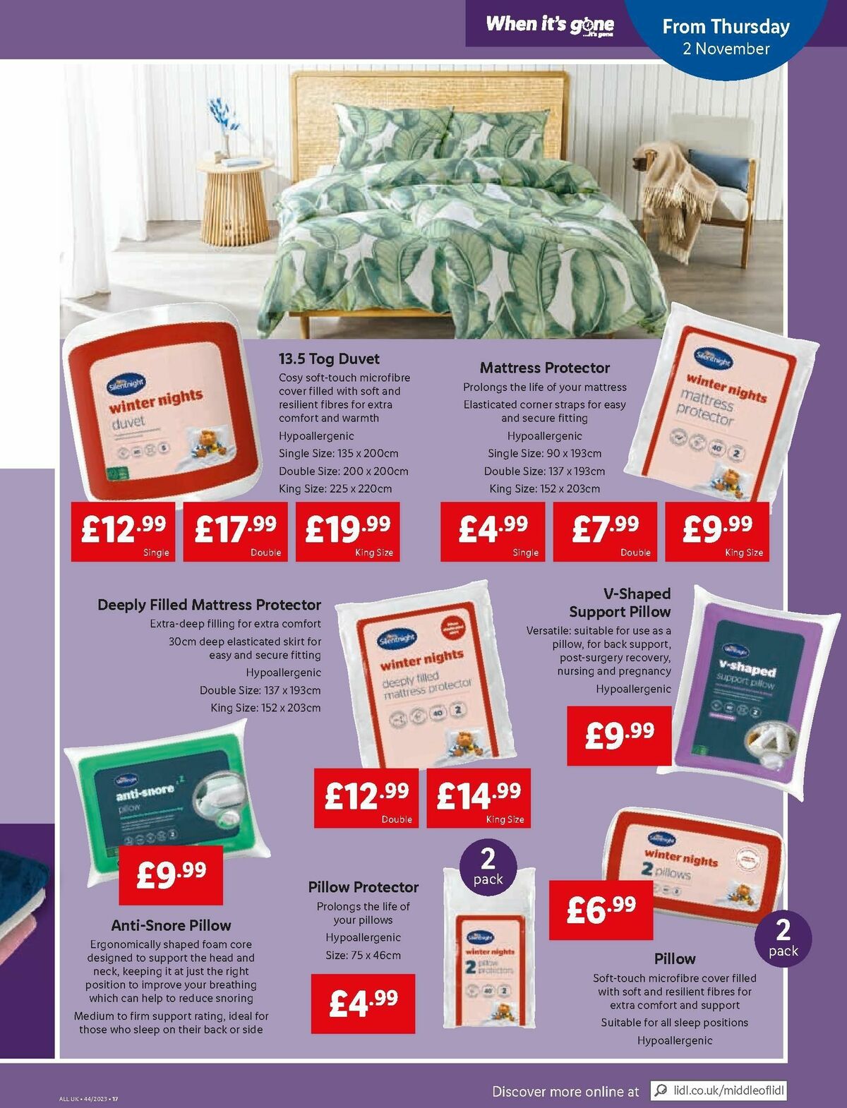 LIDL Offers from 2 November