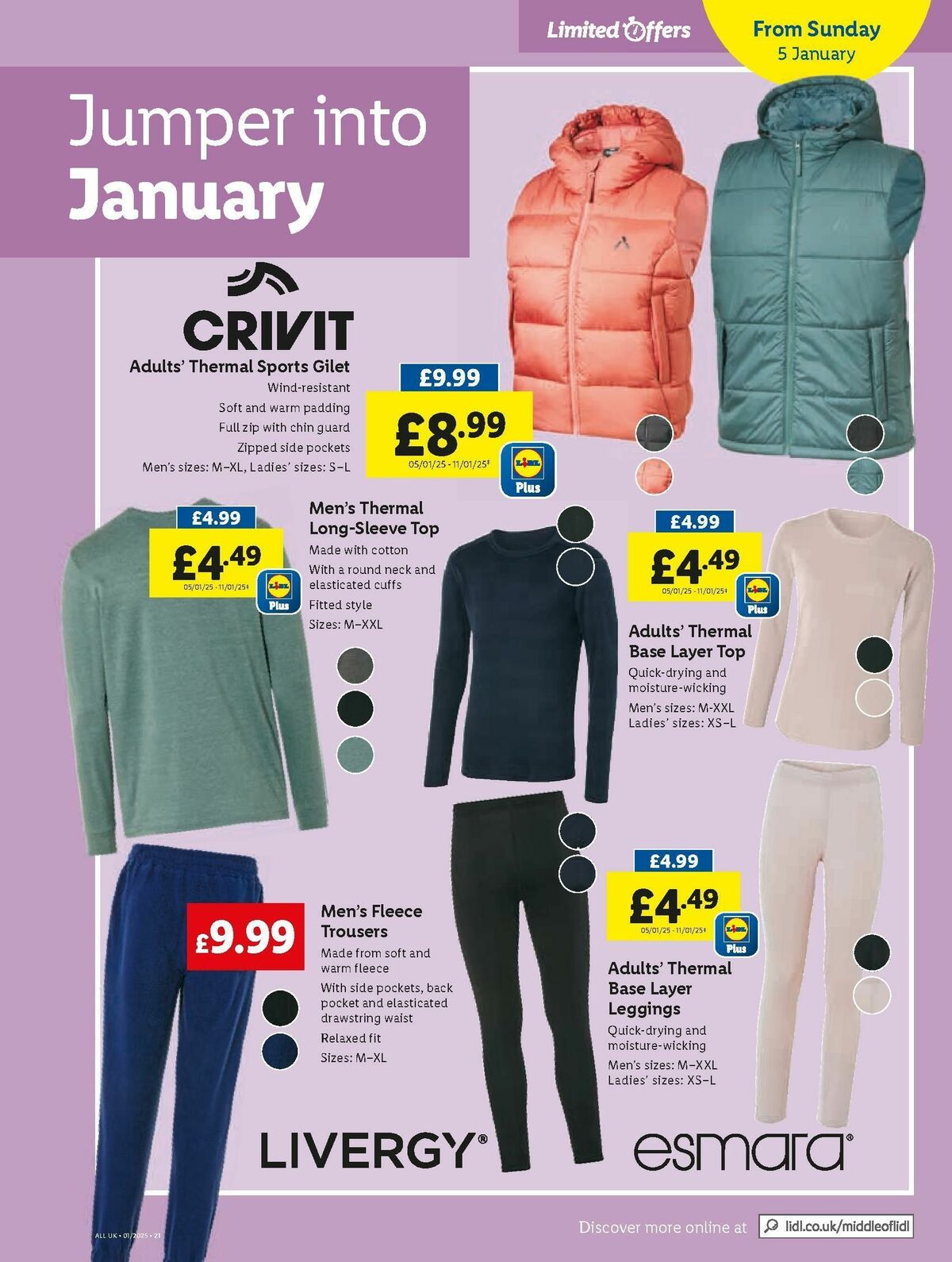 LIDL Offers from 2 January