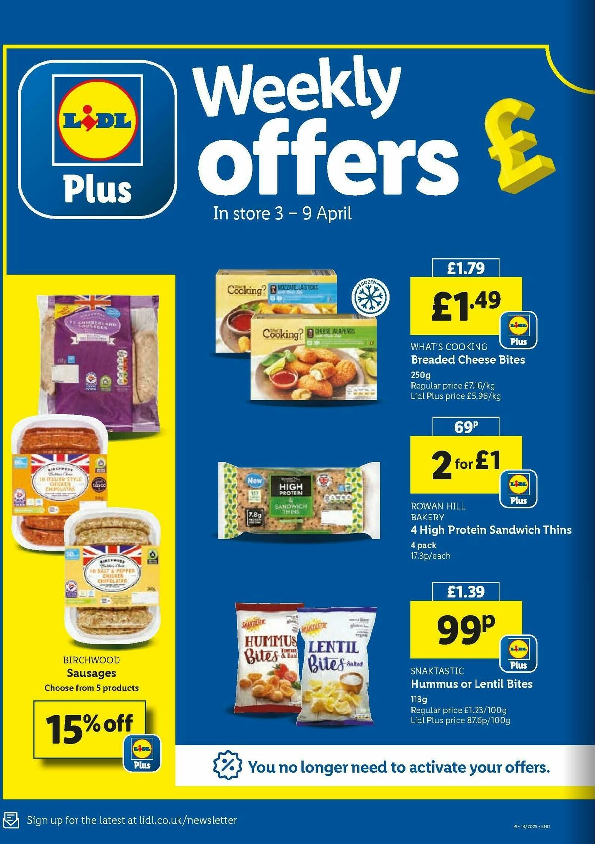 LIDL Offers from 3 April