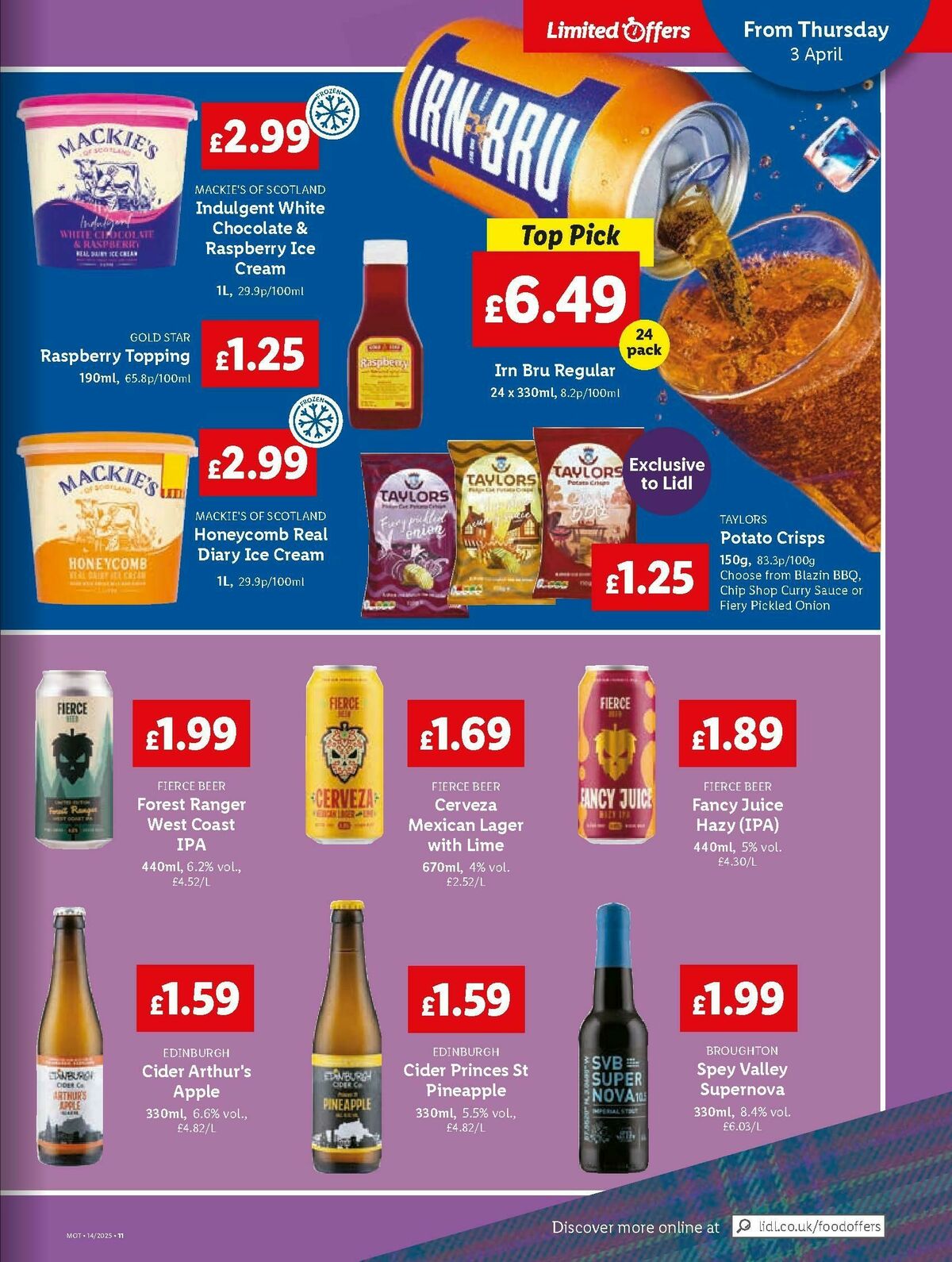 LIDL Scotland Offers from 3 April