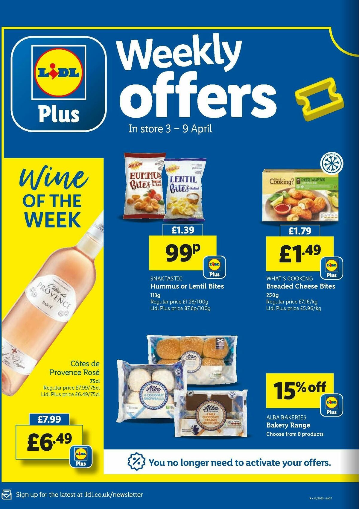 LIDL Scotland Offers from 3 April