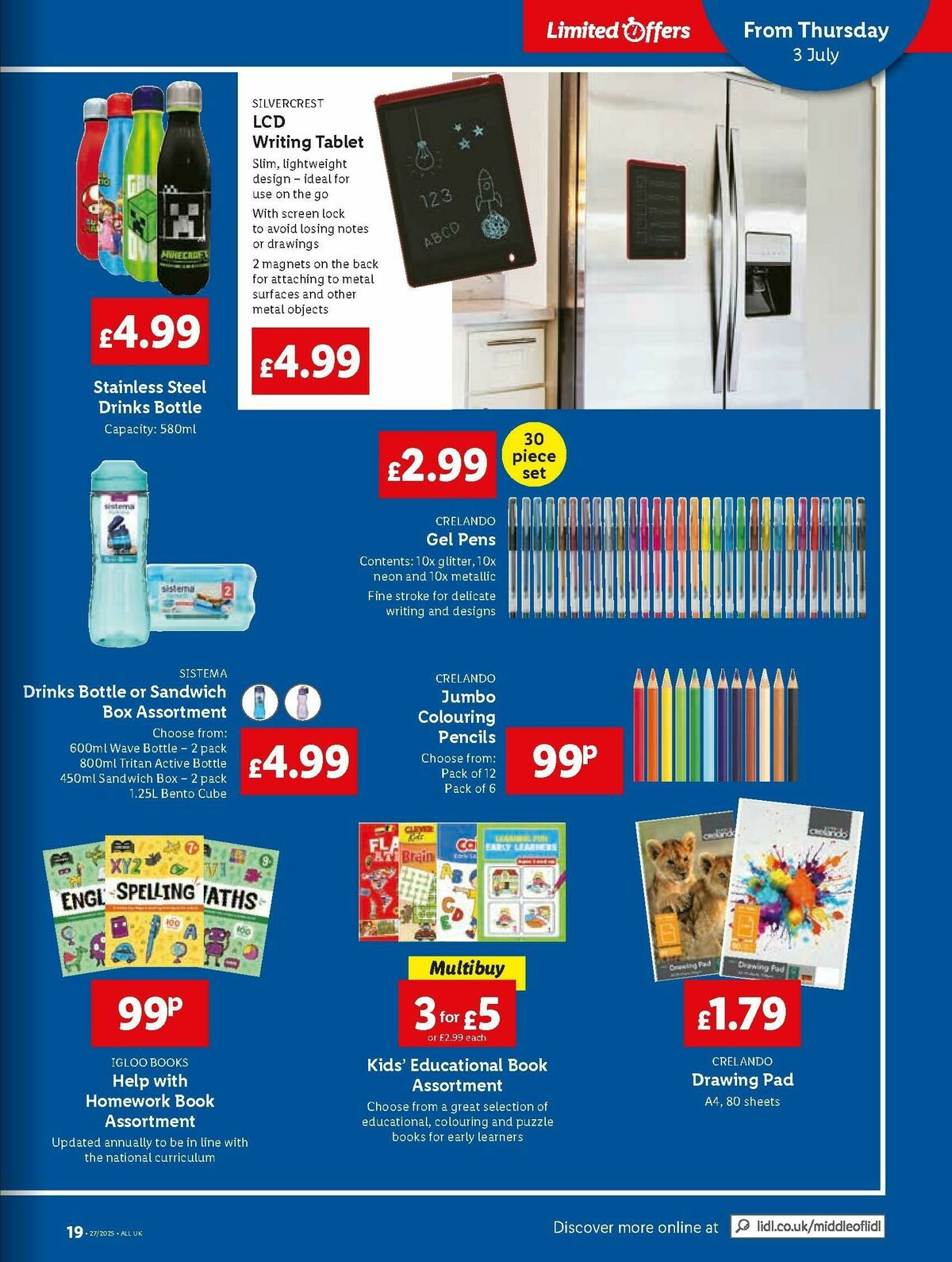 LIDL Offers from 3 July