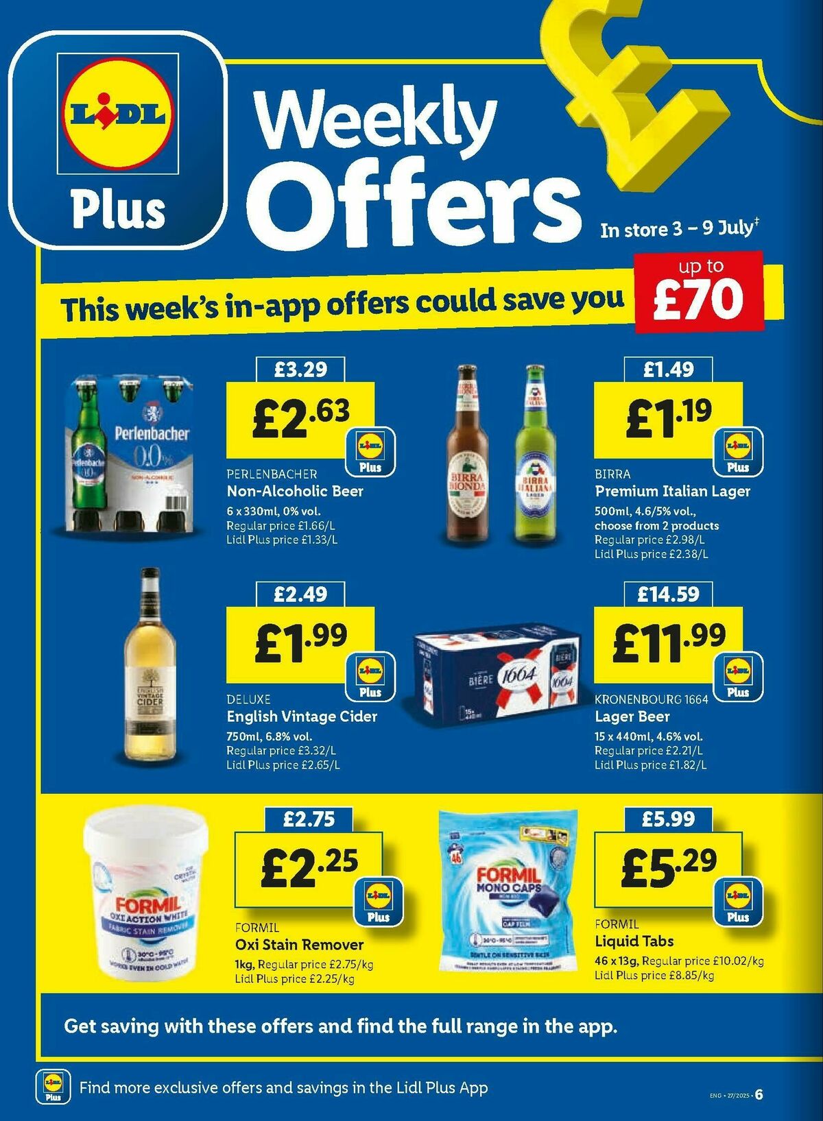 LIDL Offers from 3 July