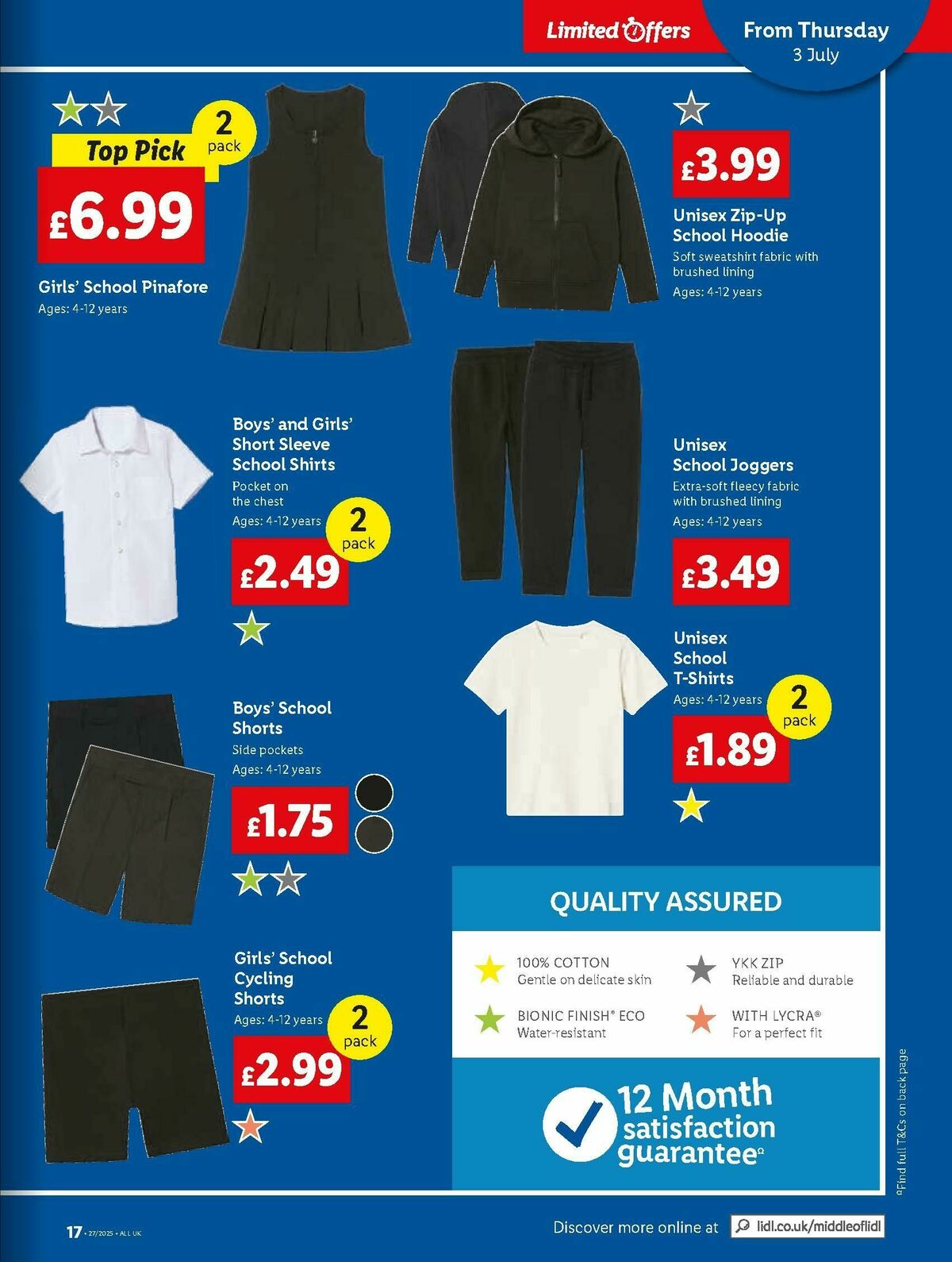 LIDL Scotland Offers from 3 July