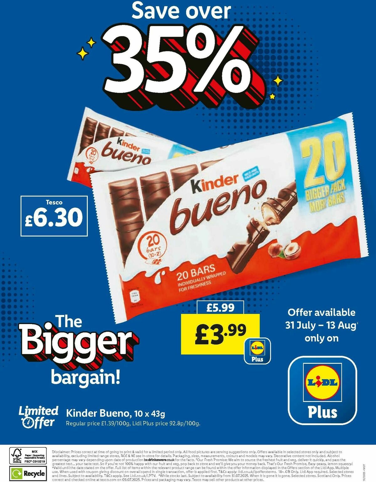 LIDL Scotland Offers from 31 July