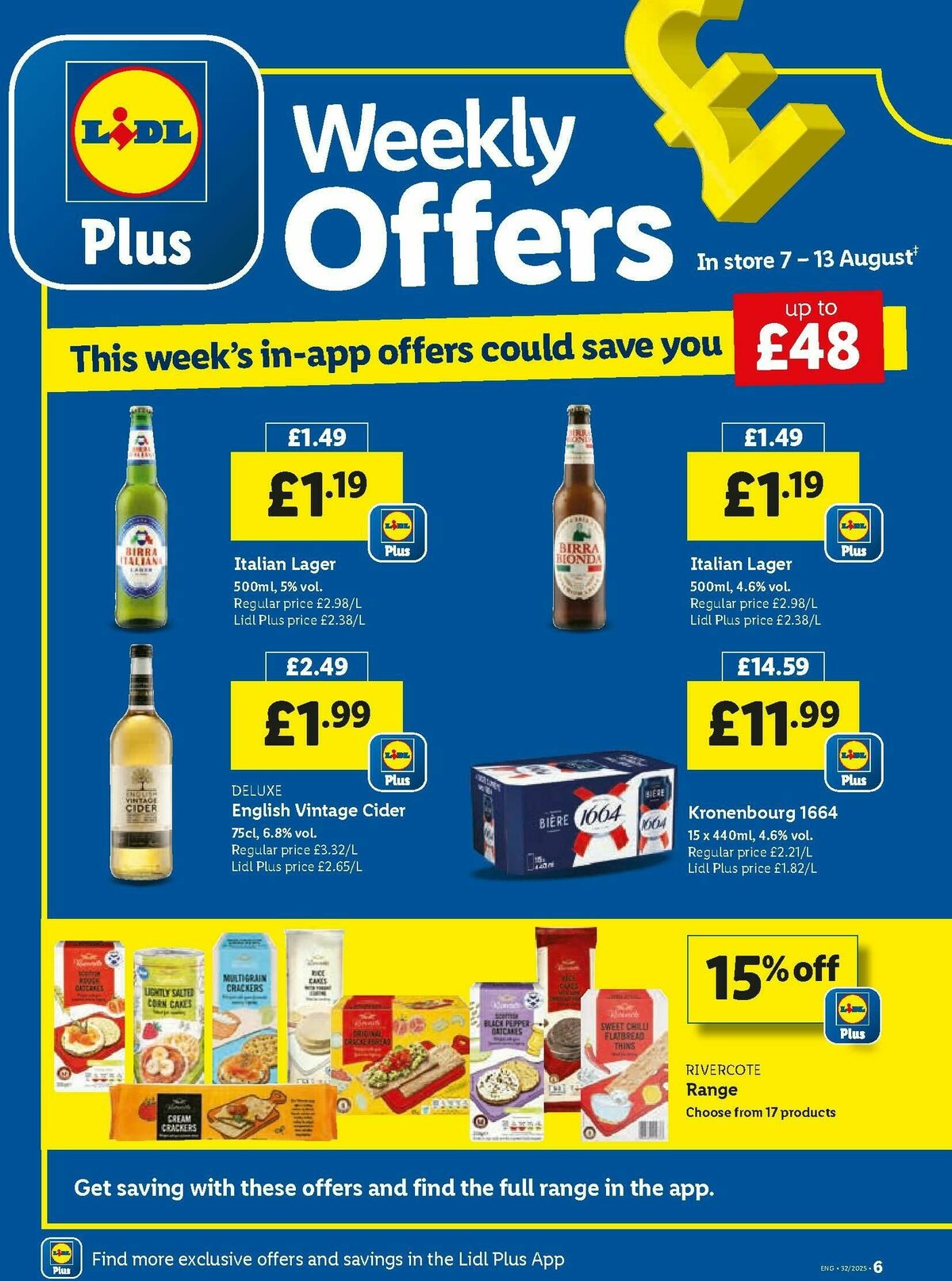 LIDL Offers from 7 August