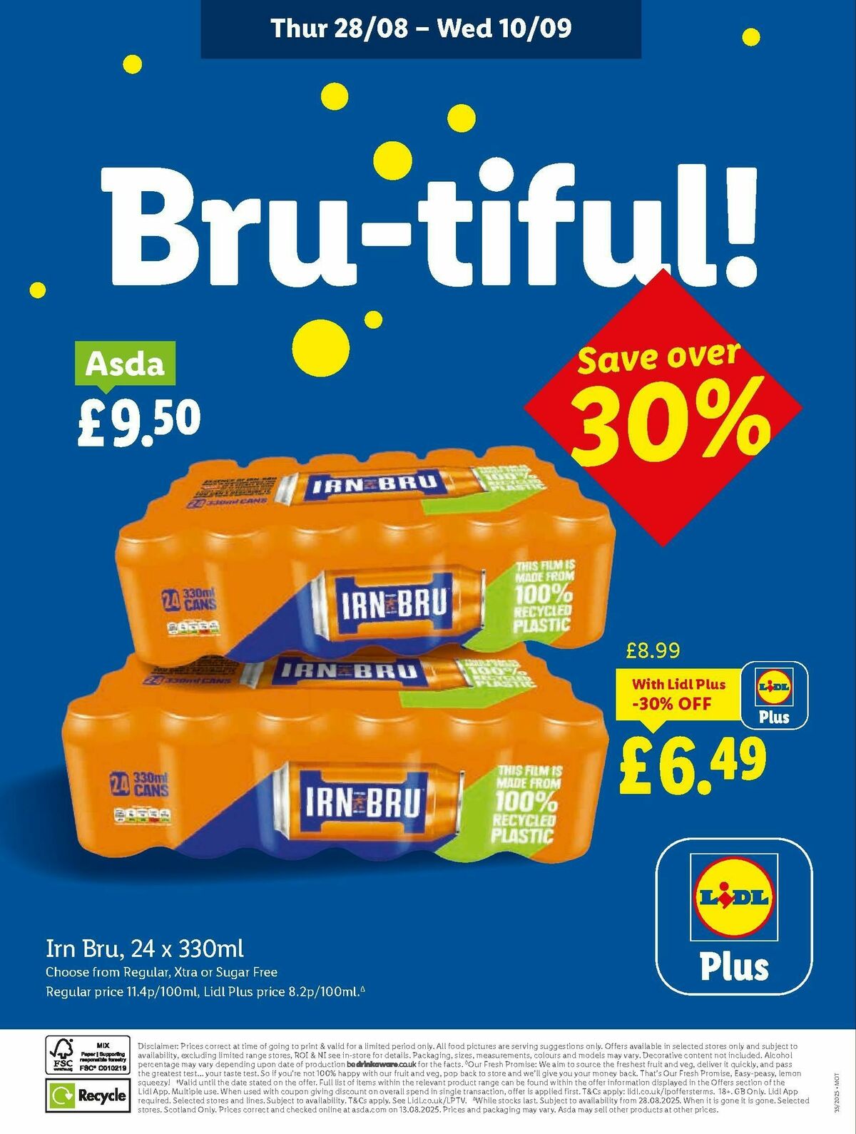 LIDL Scotland Offers from 28 August