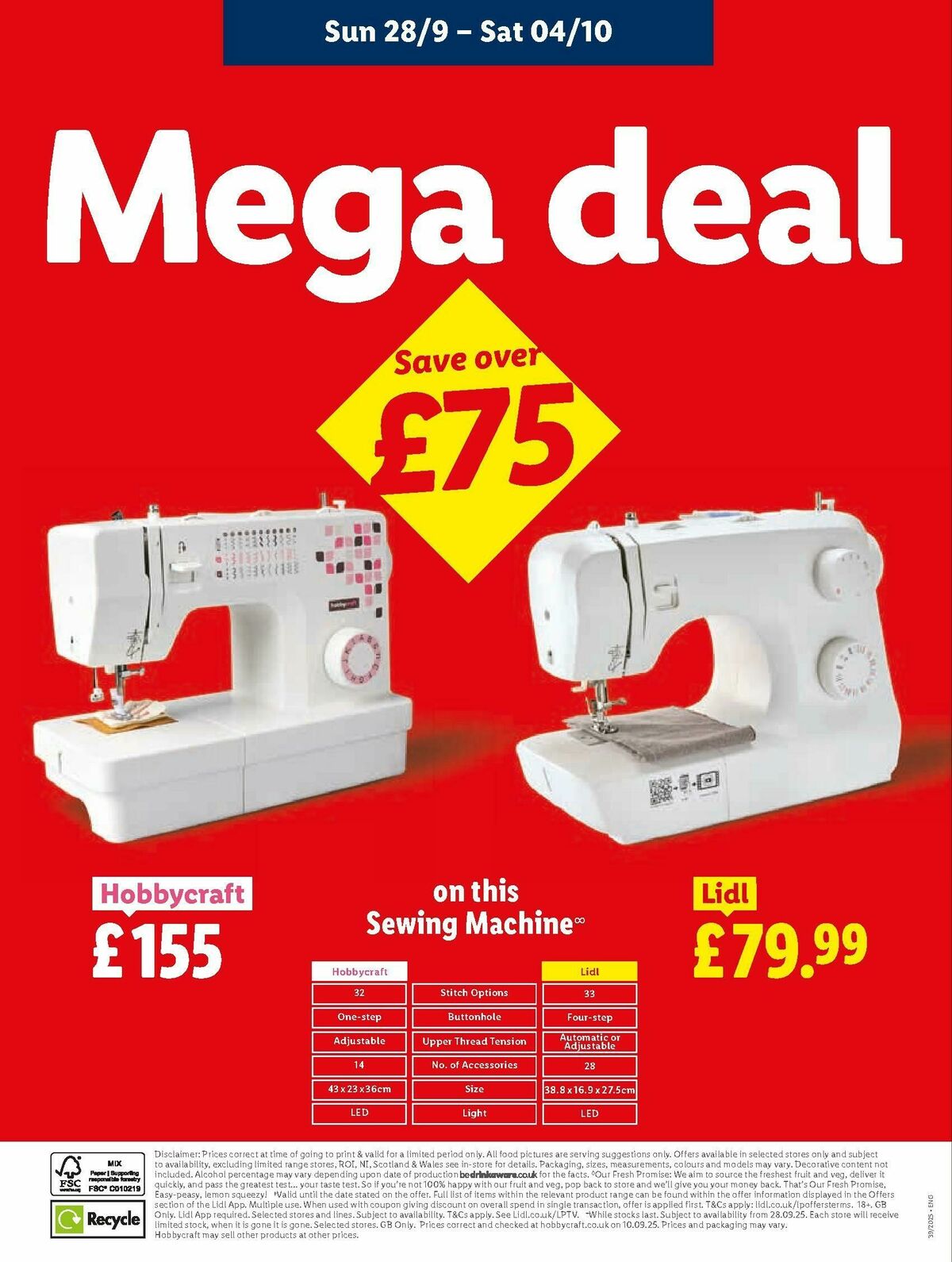 LIDL Offers from 25 September