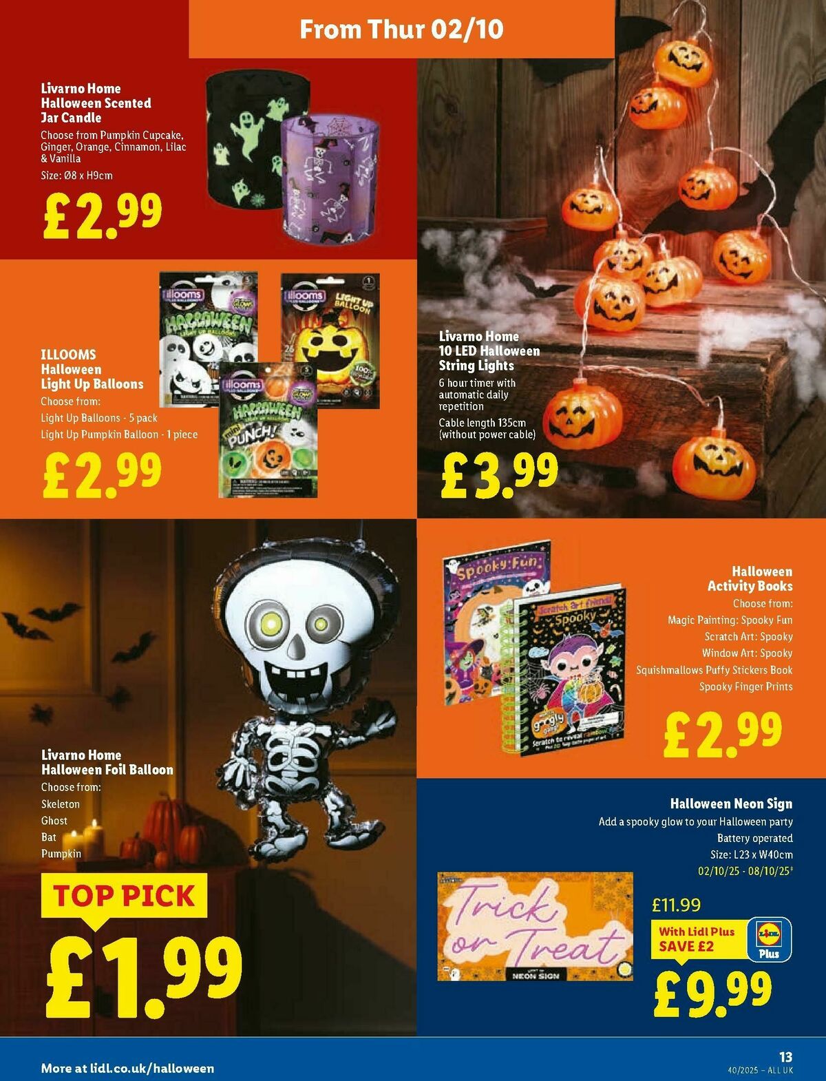 LIDL Offers from 2 October