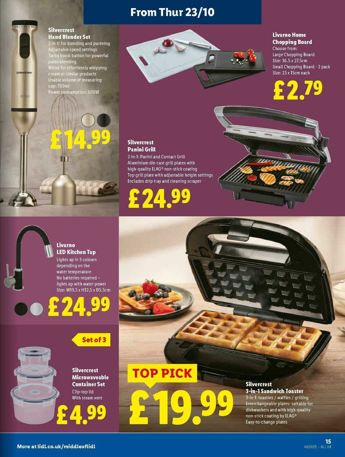 LIDL Offers from 23 October