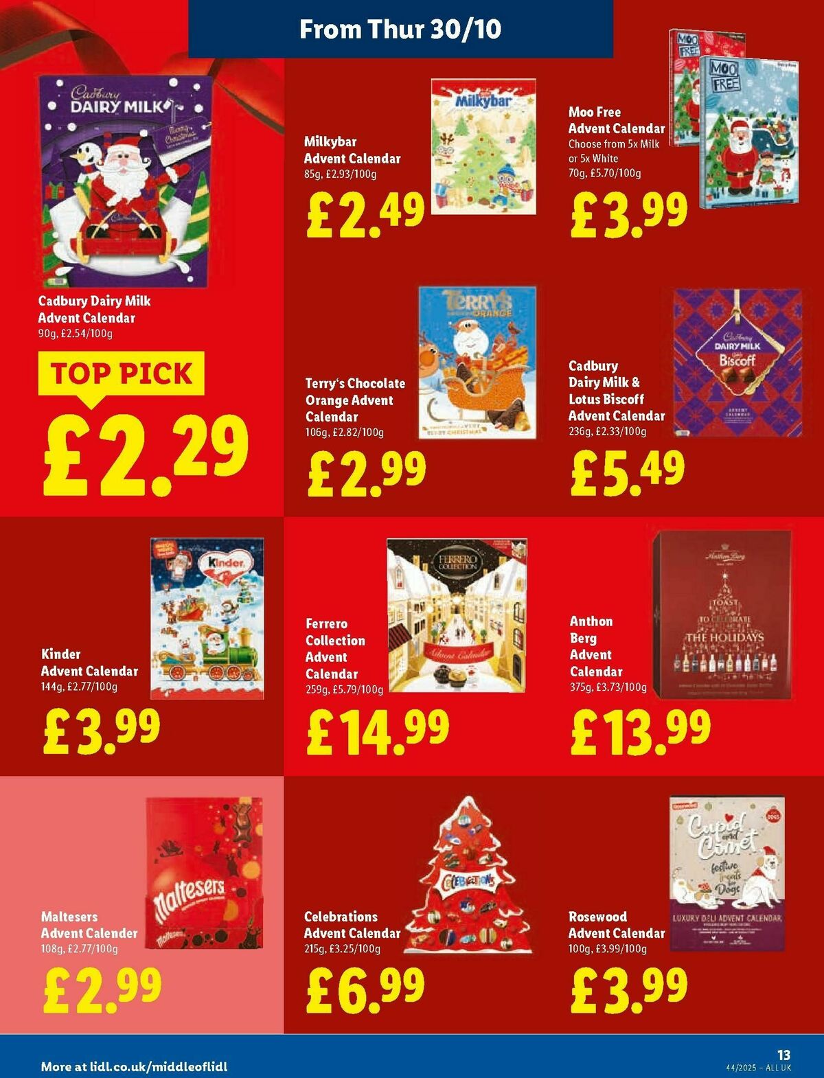 LIDL Scotland Offers from 30 October