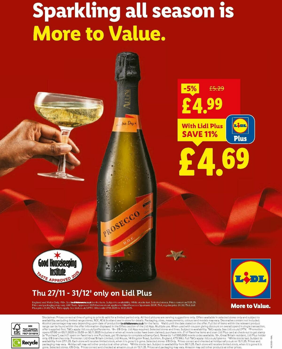 LIDL Wales Offers from 27 November