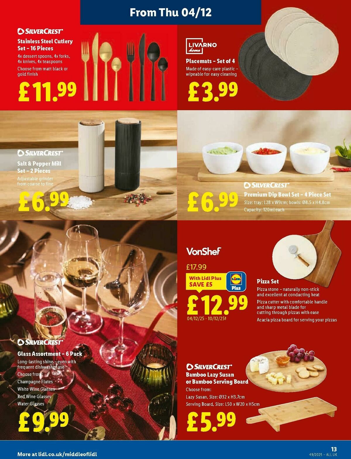 LIDL Offers from 4 December