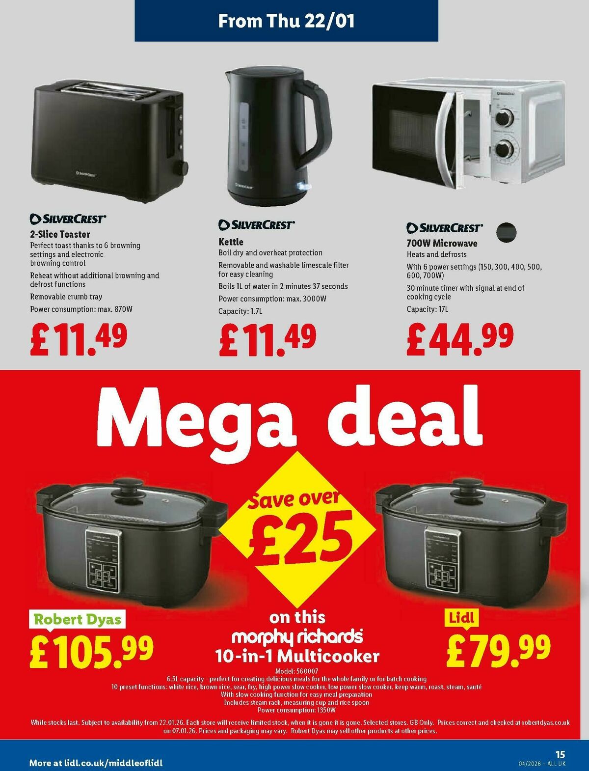 LIDL Offers from 22 January