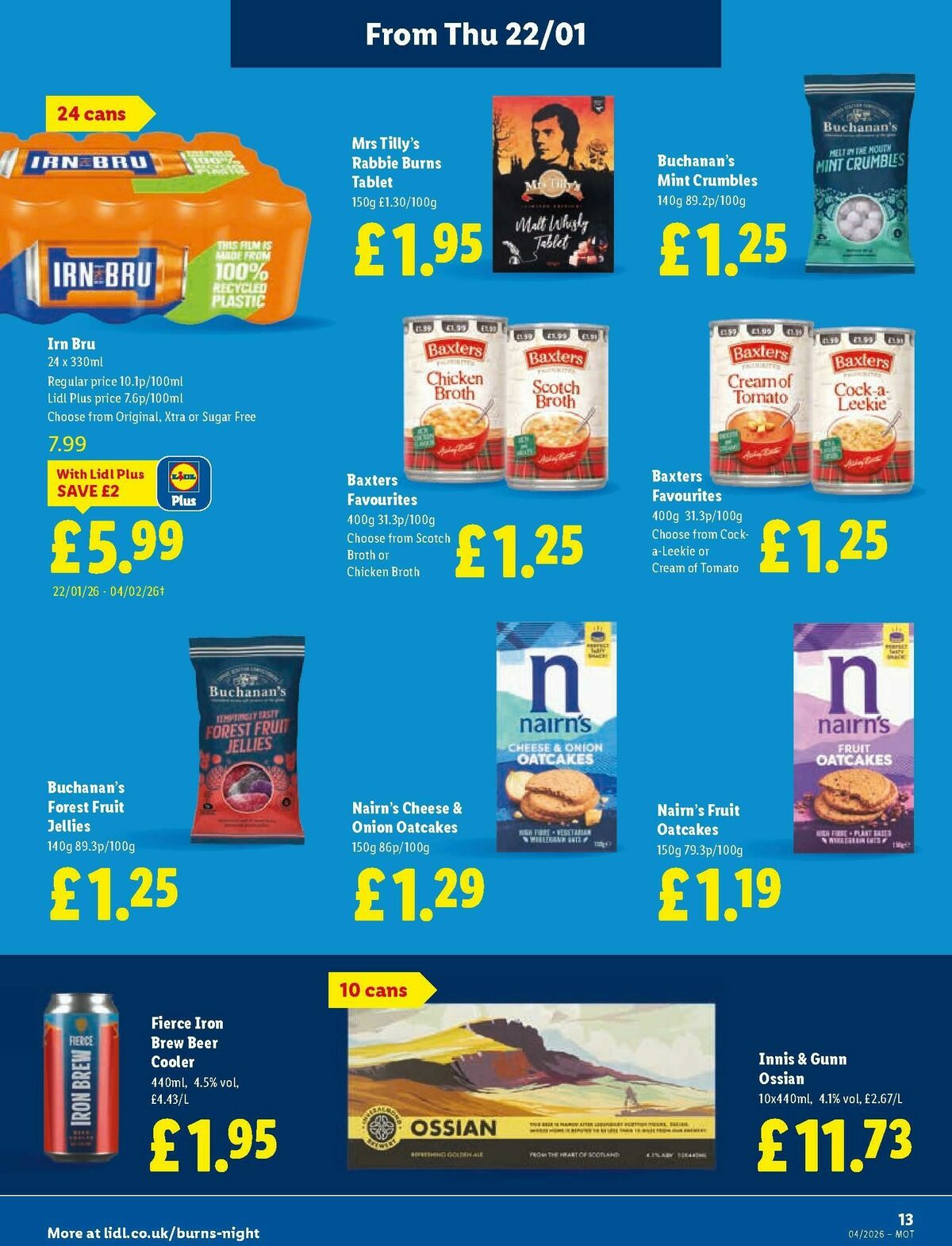 LIDL Scotland Offers from 22 January