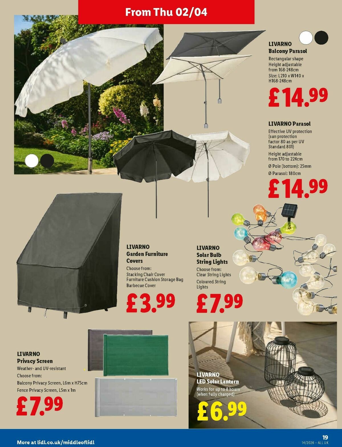 LIDL Offers from 2 April