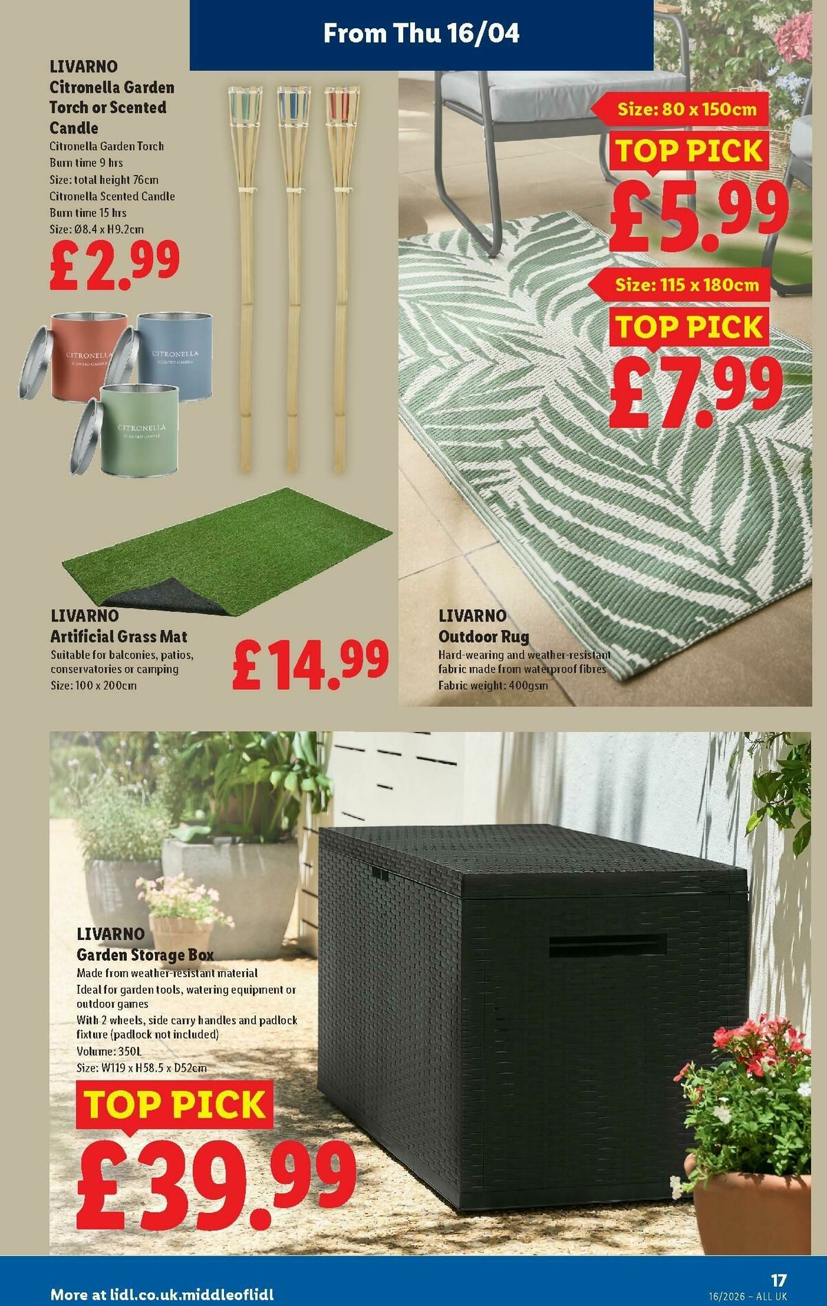 LIDL Offers from 16 April