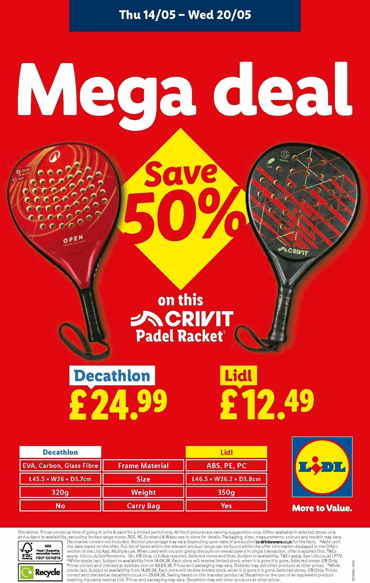 LIDL Offers from 14 May