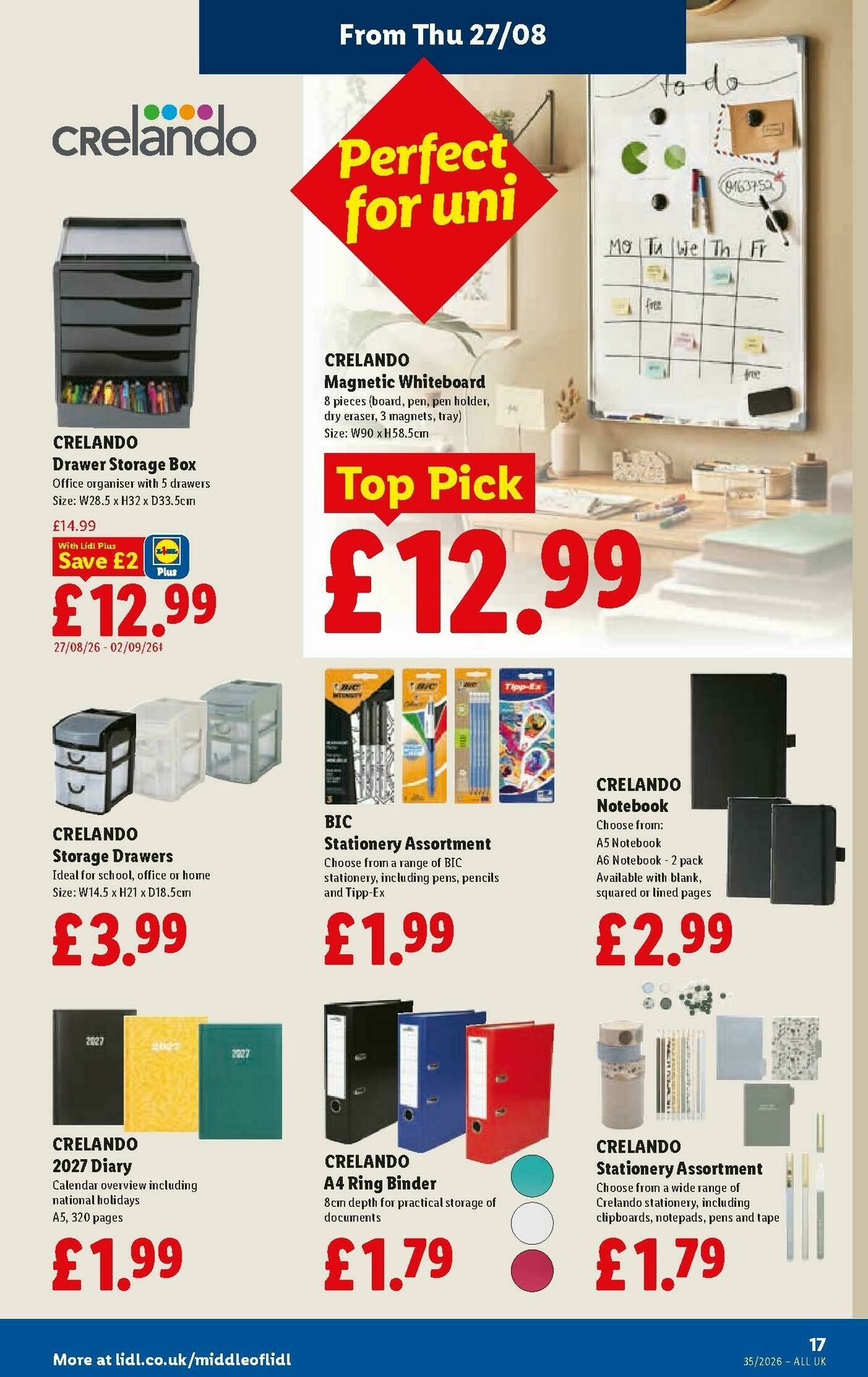 LIDL Offers from 27 August