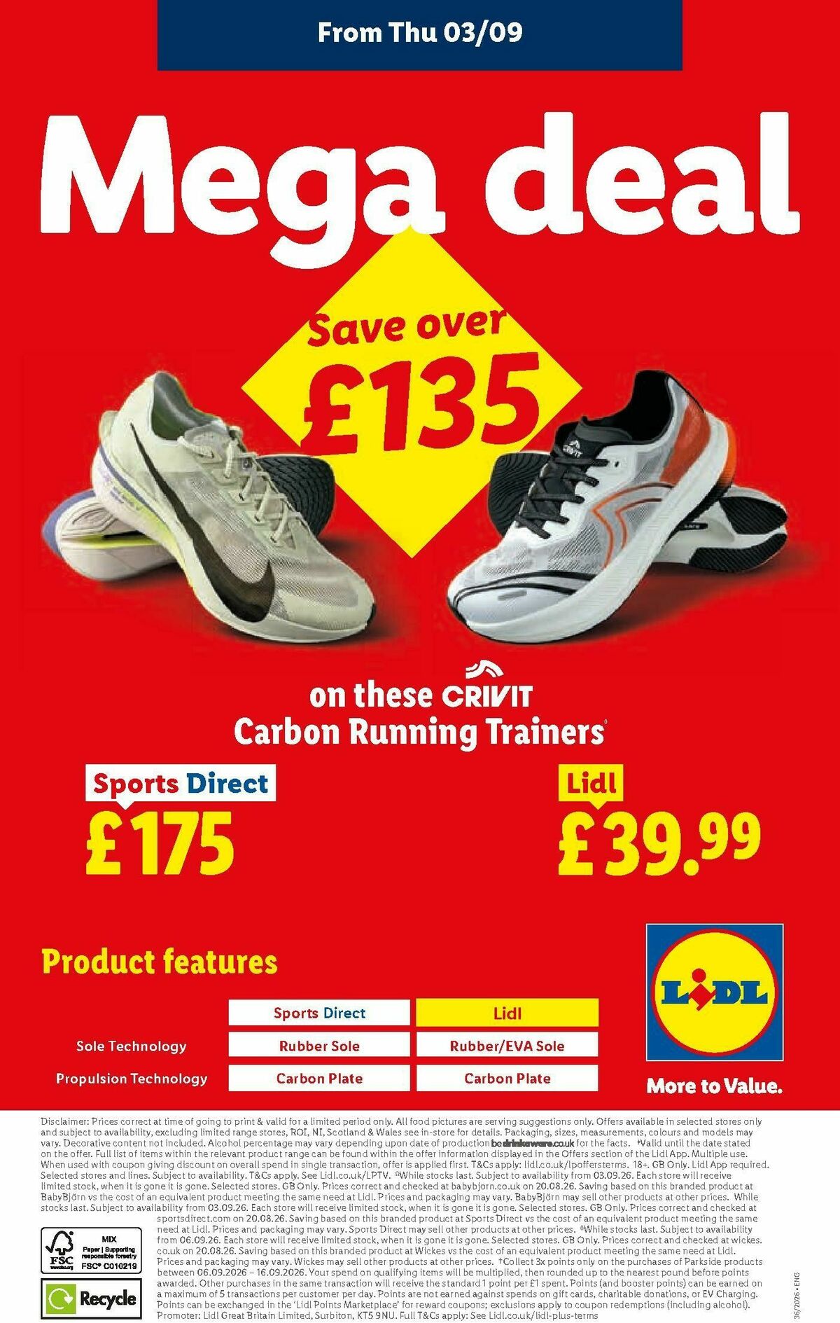 LIDL Offers from 3 September