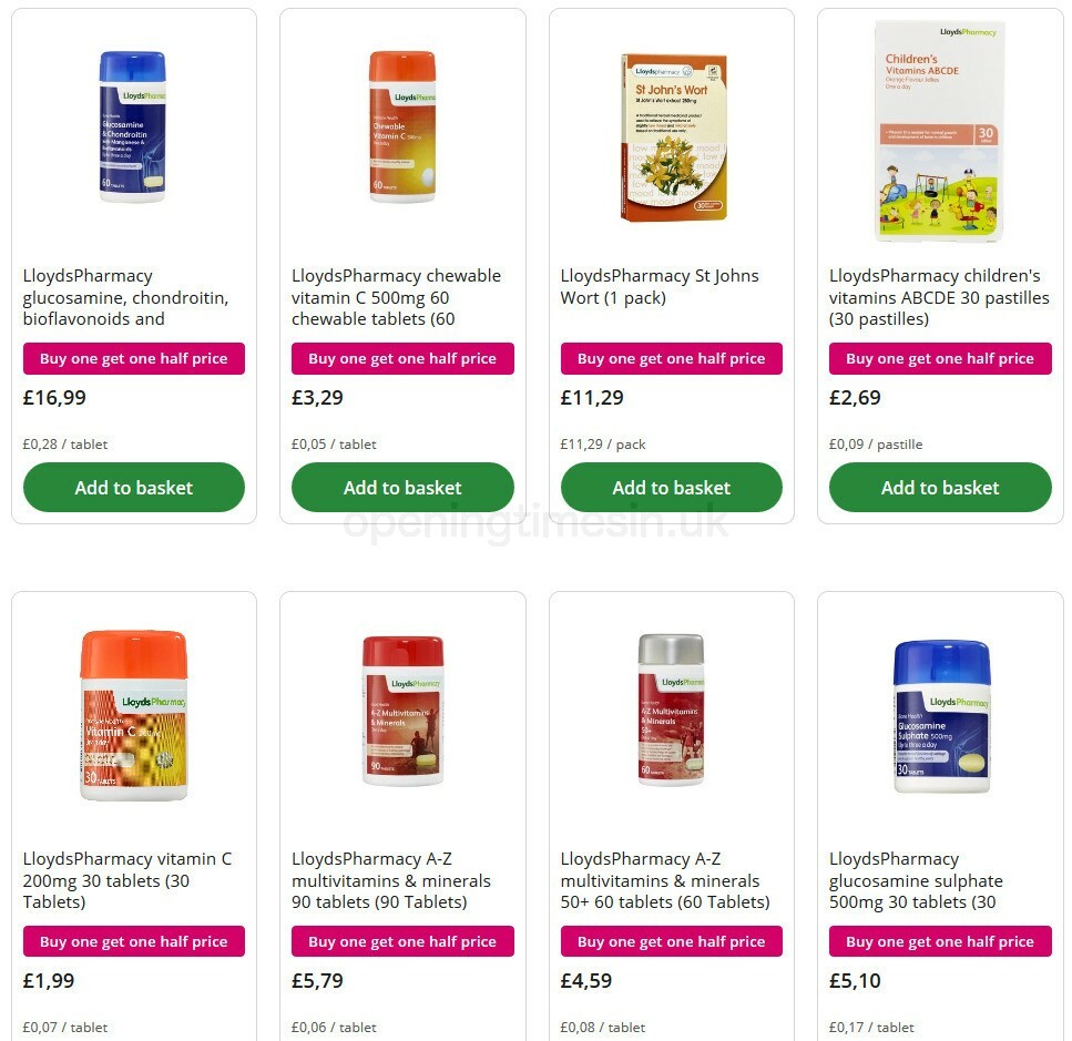 Lloyds Pharmacy Offers from 14 August