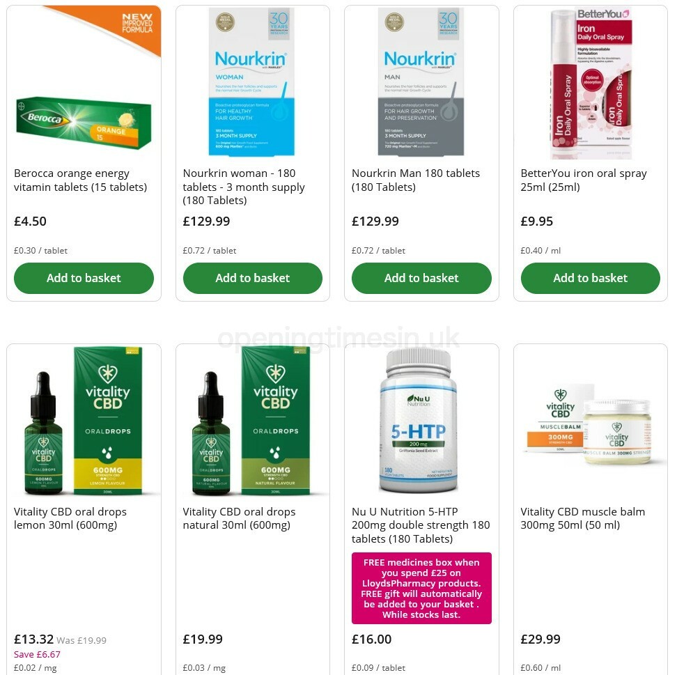 Lloyds Pharmacy Offers from 31 October