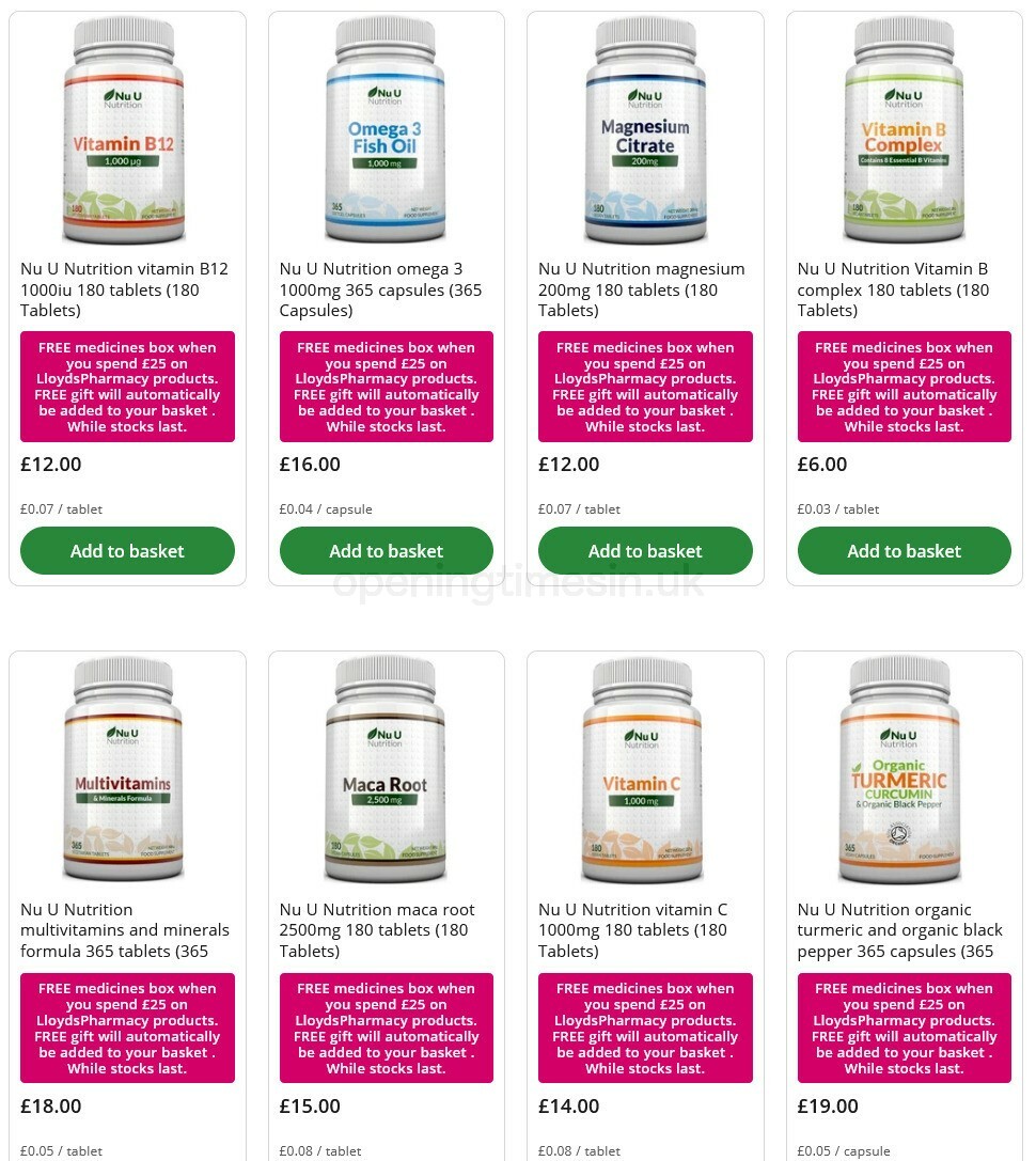 Lloyds Pharmacy Offers from 31 October