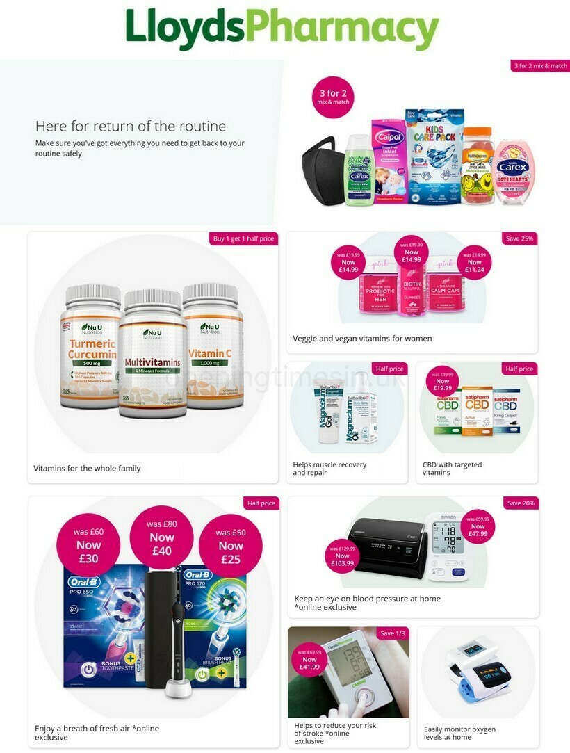 Lloyds Pharmacy Offers from 23 March