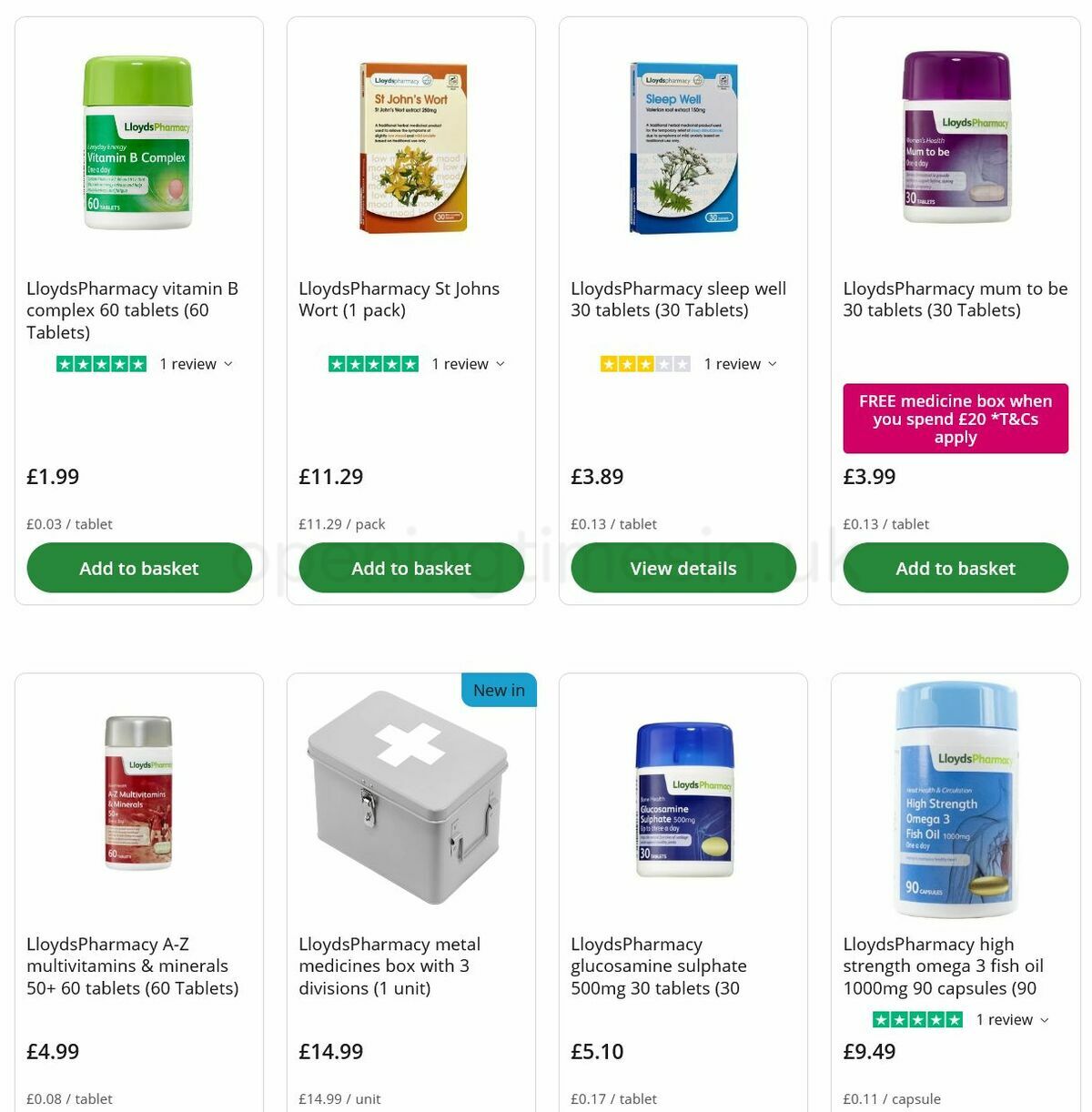 Lloyds Pharmacy Offers from 13 August