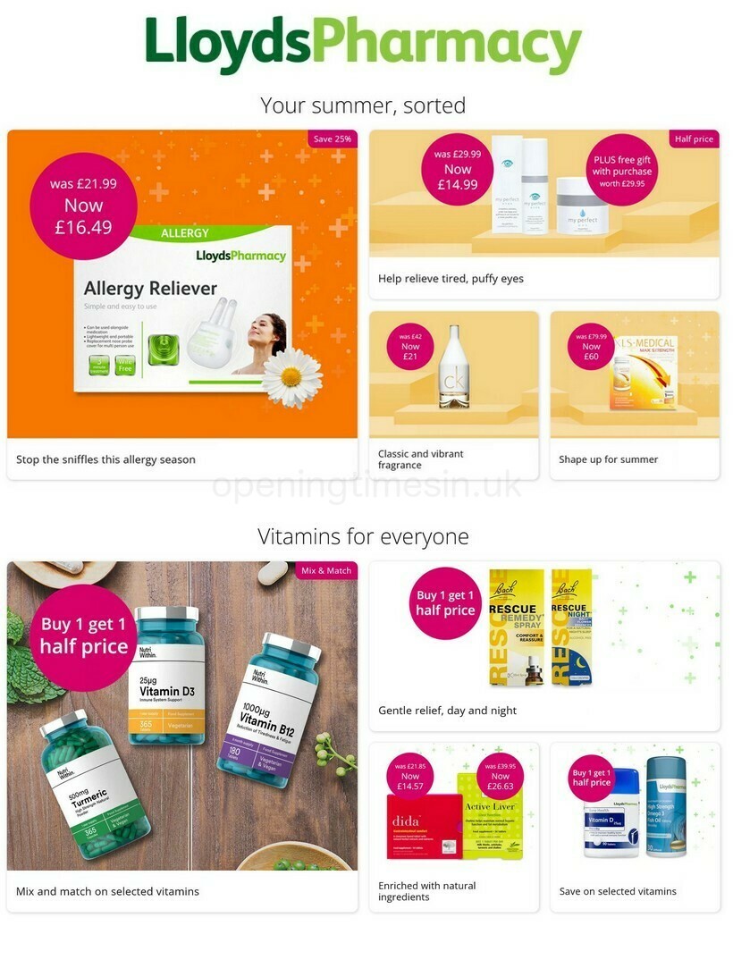 Lloyds Pharmacy Offers from 17 May