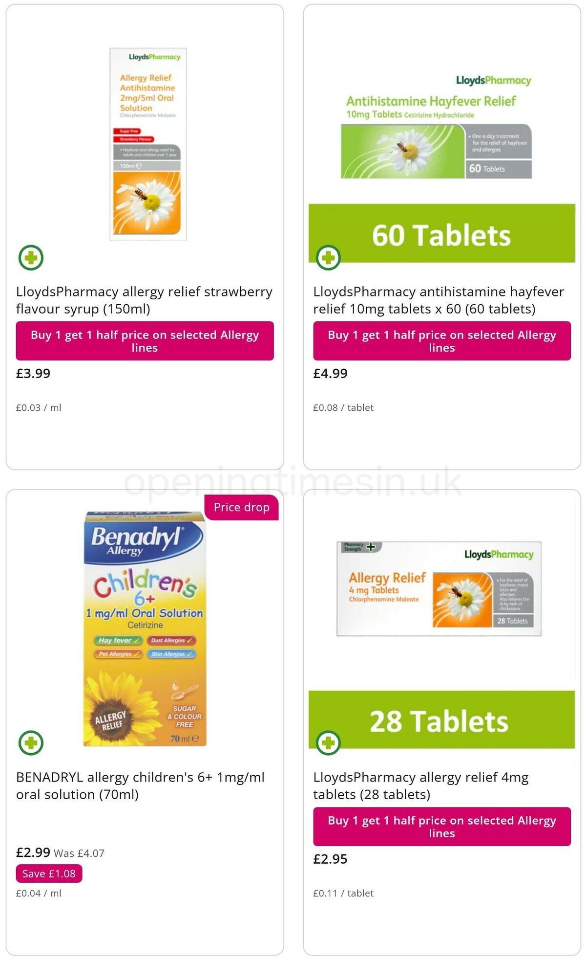 Lloyds Pharmacy Offers from 16 May