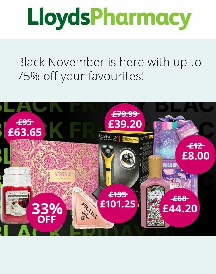 Lloyds Pharmacy Offers from 11 November