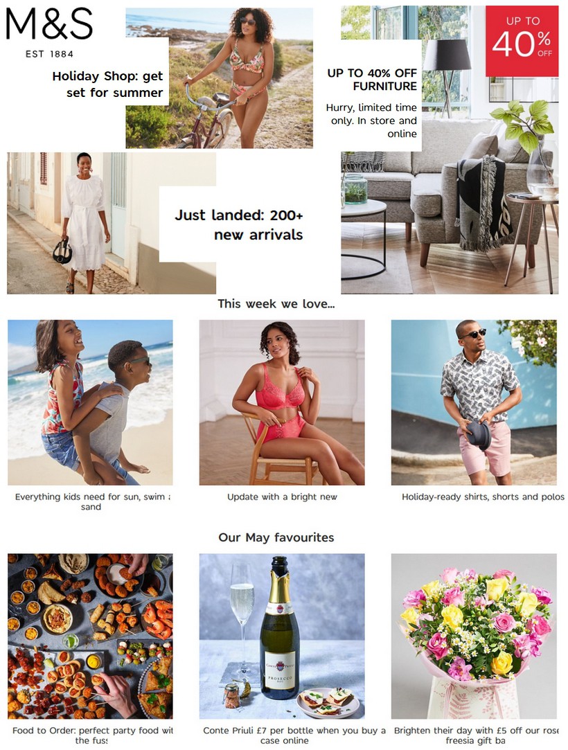 M&S Marks and Spencer Offers from 28 May