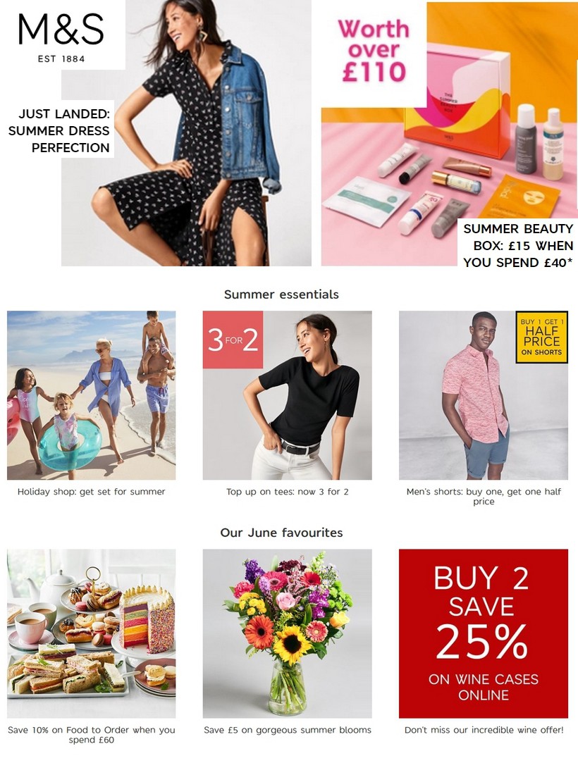 M&S Marks and Spencer Offers from 25 June