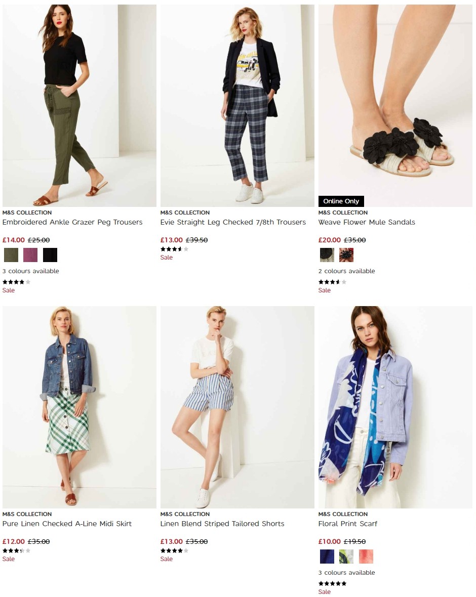 M&S Marks and Spencer Offers from 16 July