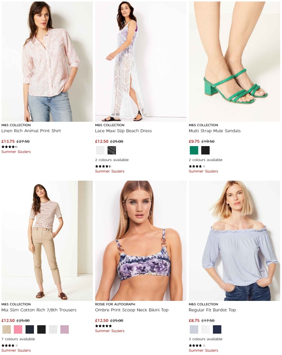 M&S Marks and Spencer Offers from 27 August