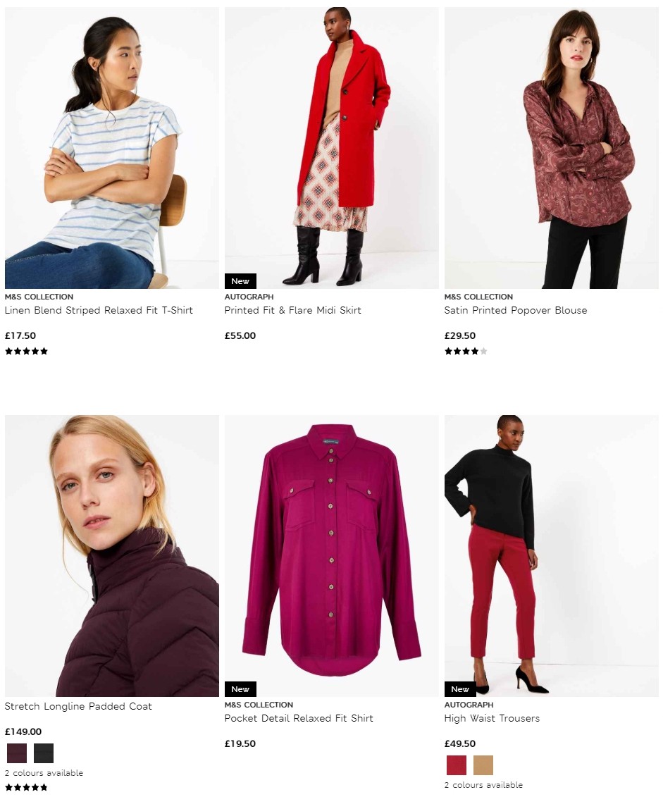 M&S Marks and Spencer Offers from 8 October