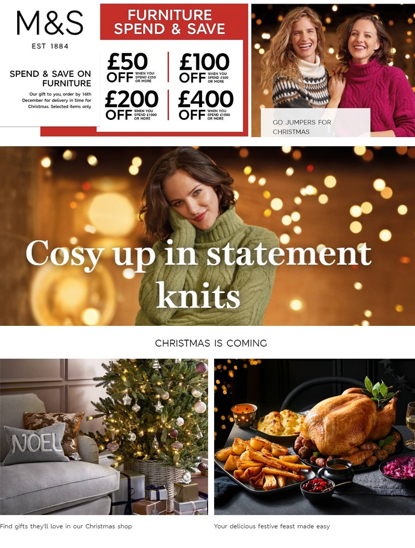 M&S Marks and Spencer Offers from 12 November