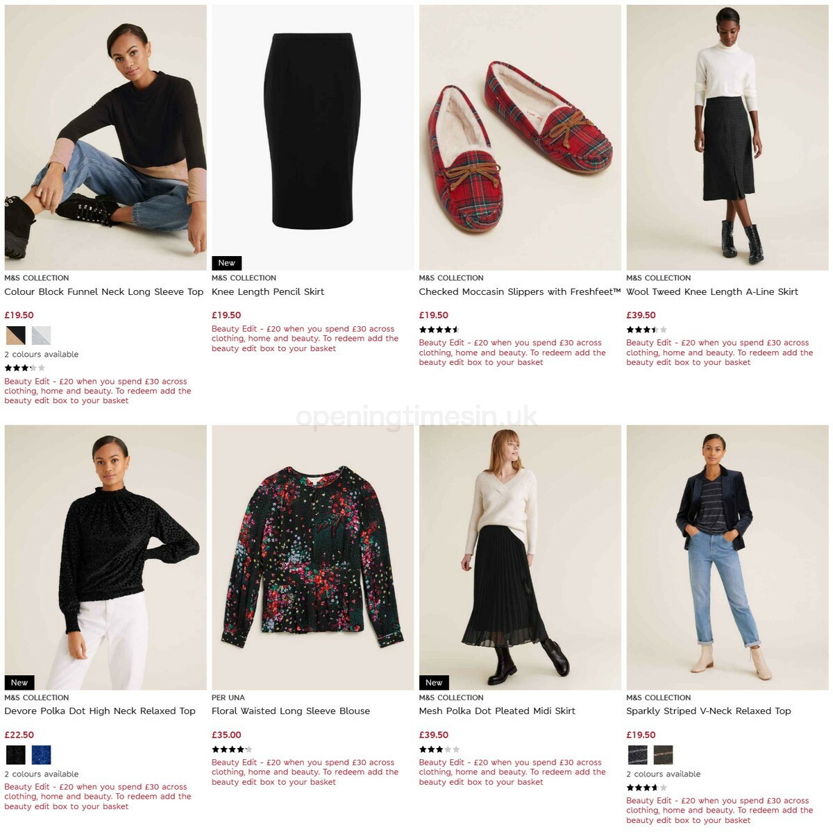 M&S Marks and Spencer Offers from 3 November