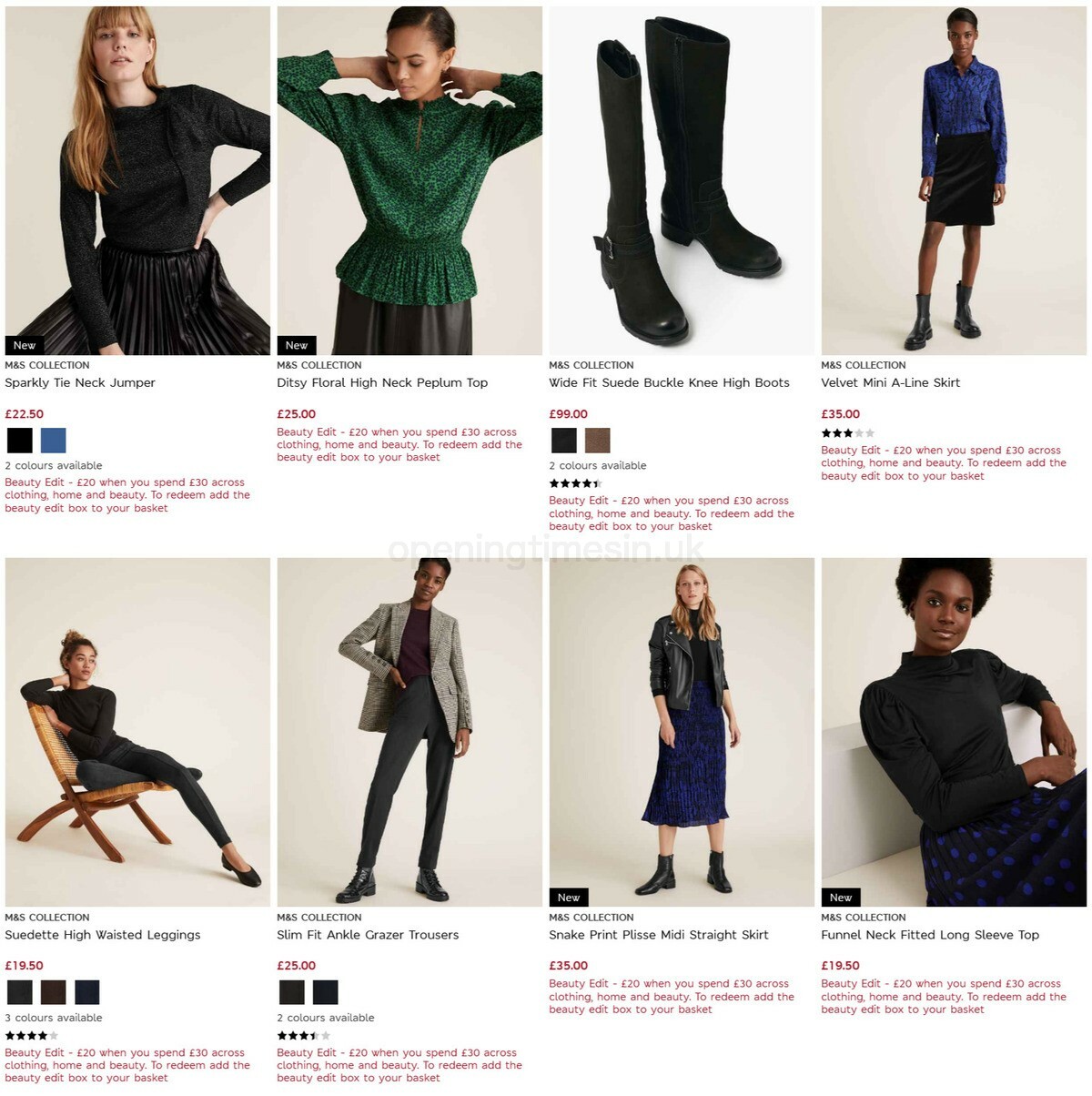 M&S Marks and Spencer Offers from 3 November