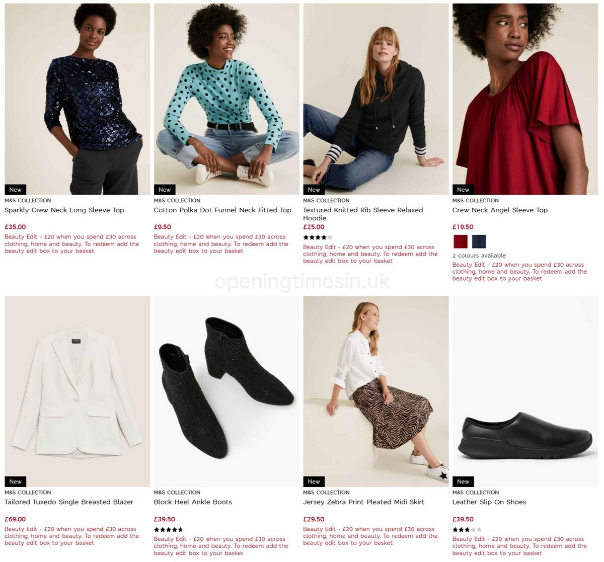 M&S Marks and Spencer Offers from 3 November