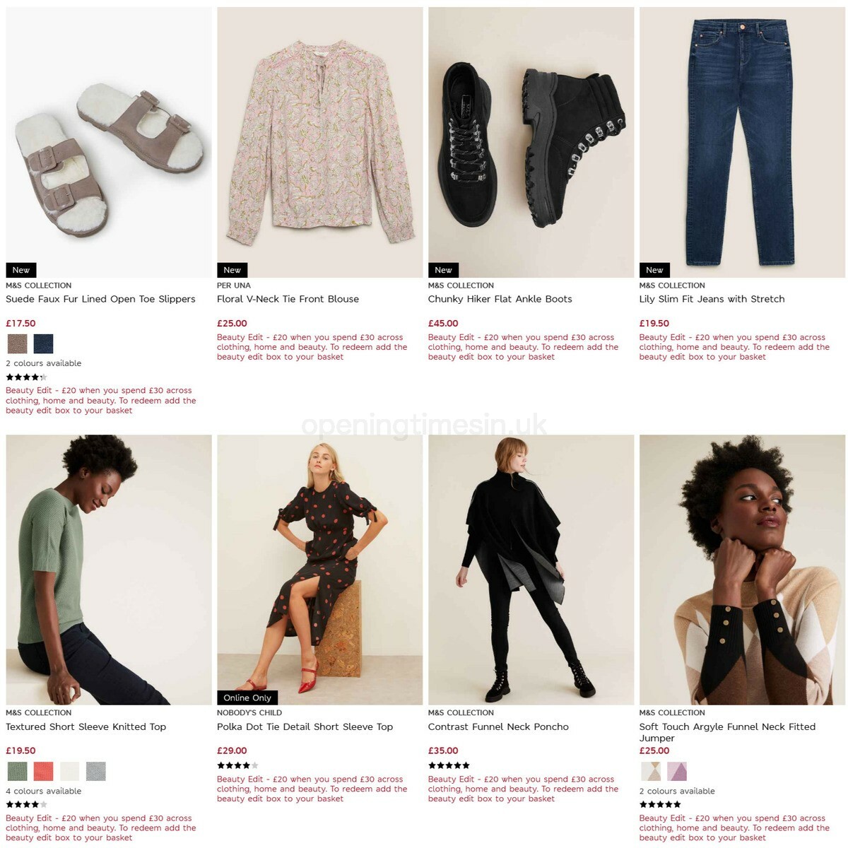 M&S Marks and Spencer Offers from 3 November