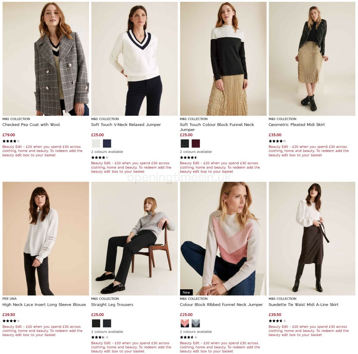 M&S Marks and Spencer Offers from 3 November