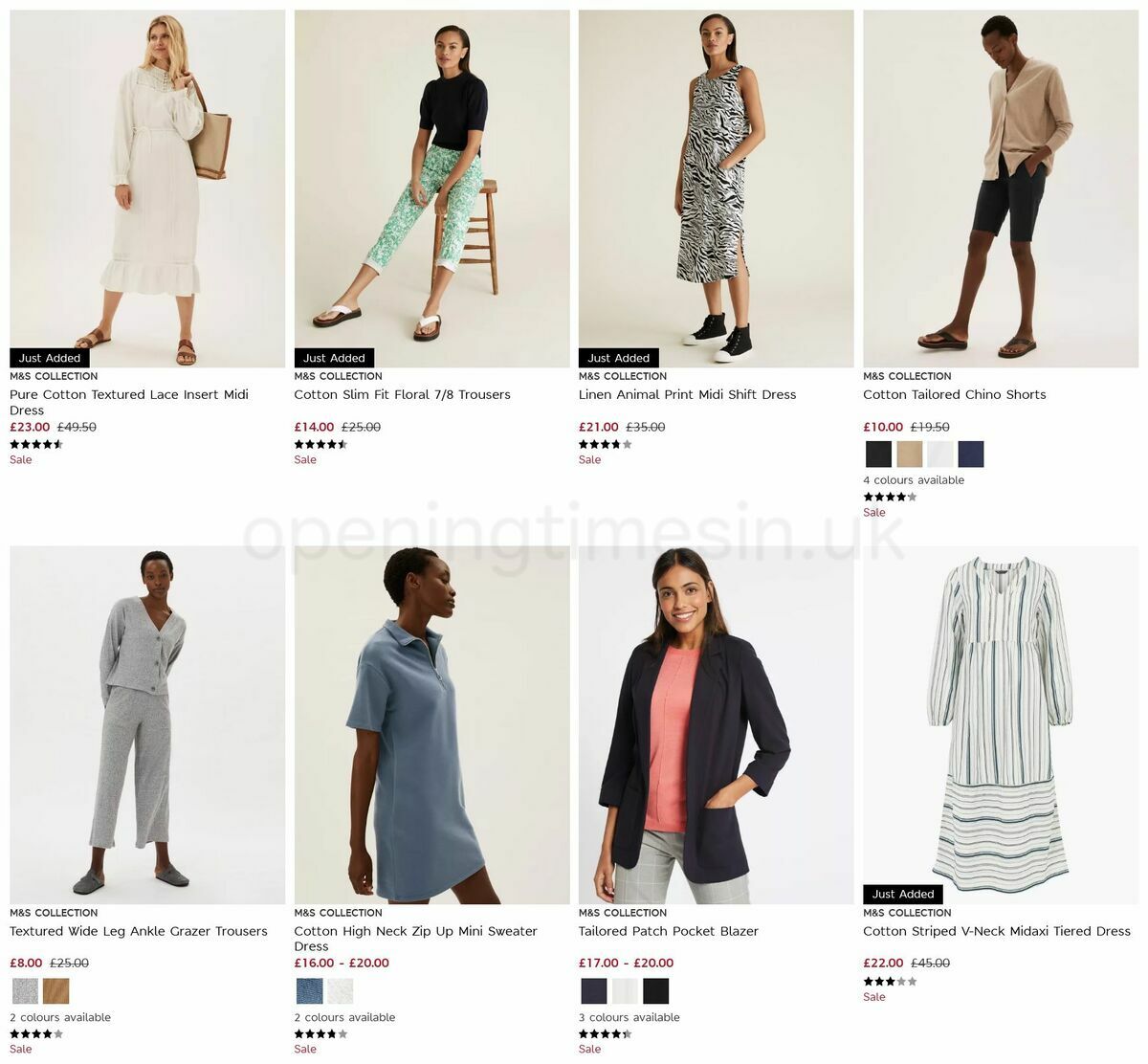 M&S Marks and Spencer Offers from 10 August