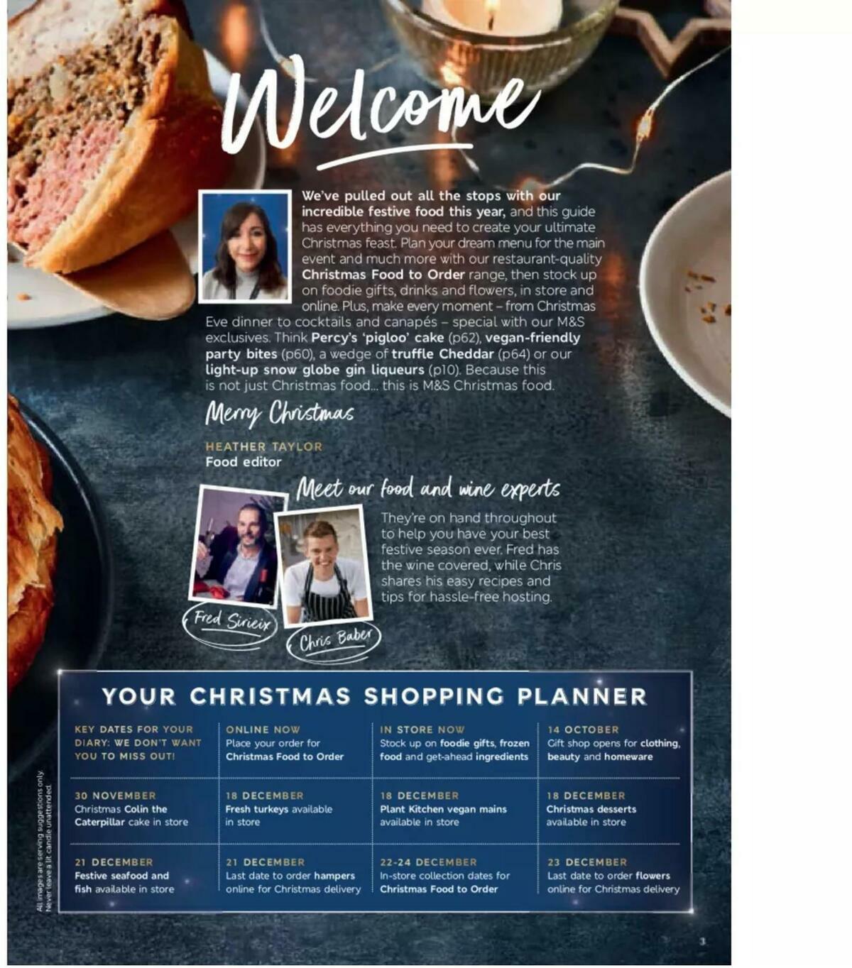 M&S Marks and Spencer Christmas Food Offers from 15 October