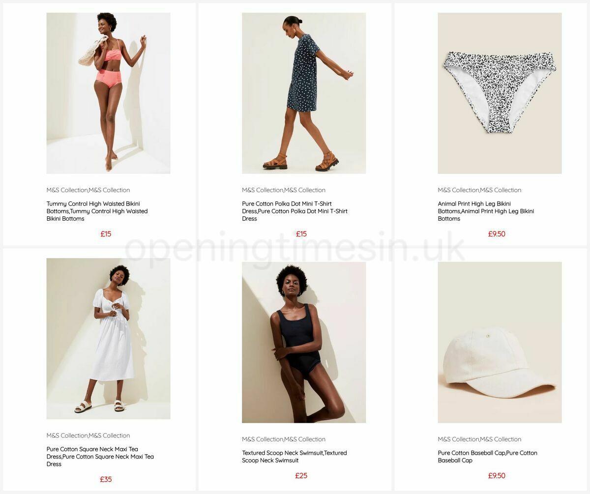 M&S Marks and Spencer Women's Holiday Shop Offers from 16 May