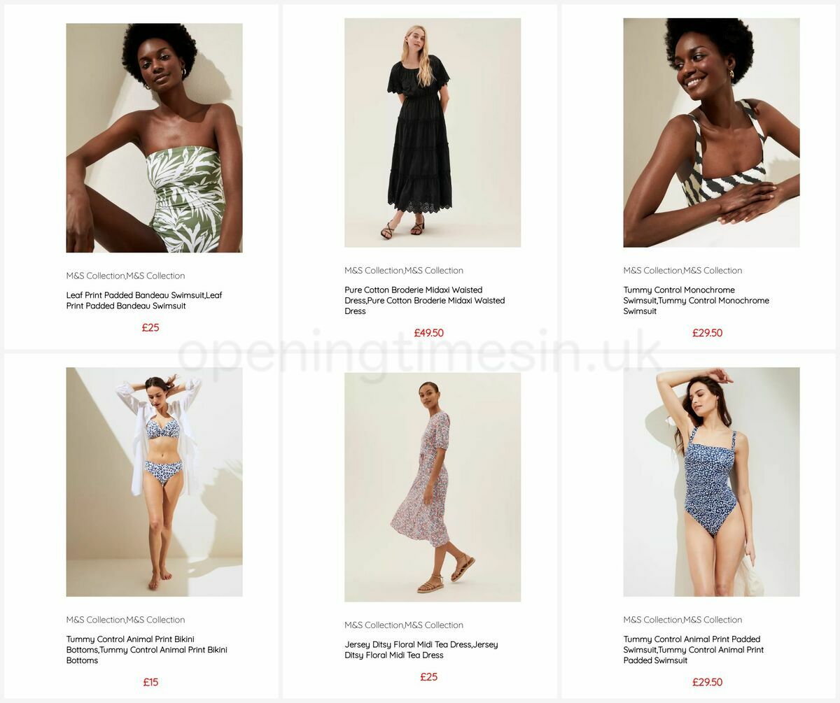 M&S Marks and Spencer Women's Holiday Shop Offers from 16 May