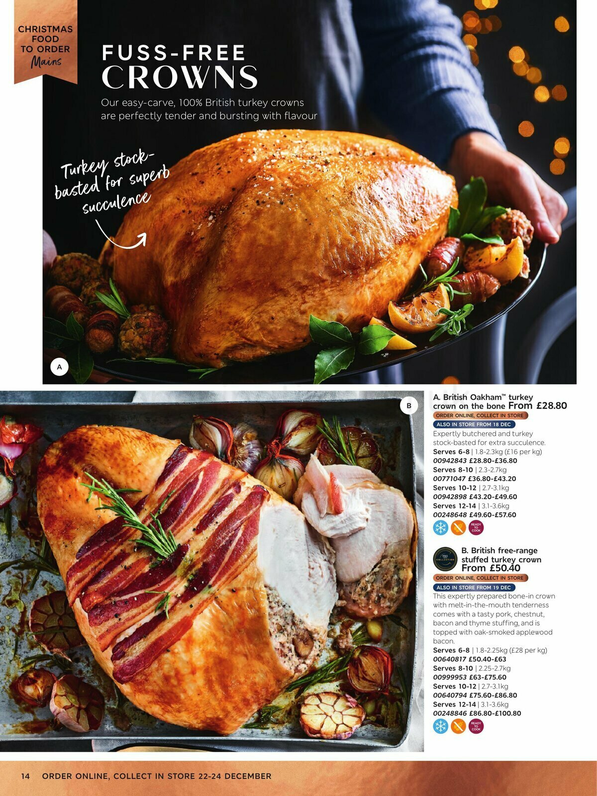 M&S Marks and Spencer Christmas Food Offers from 16 October
